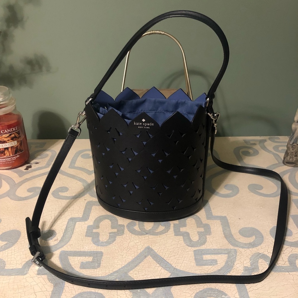Kate spade black and blue dorit purse